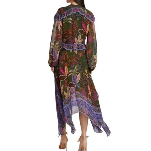 NWT FARM RIO Wild Jungle Midi Dress - Picture 2 of 15